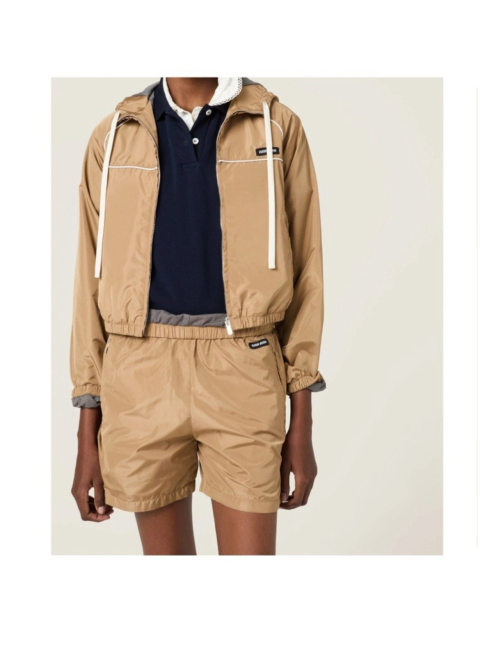 Miu Miu Tecnical Silk Bermuda For Men's Sz 38 New Retail $1,334